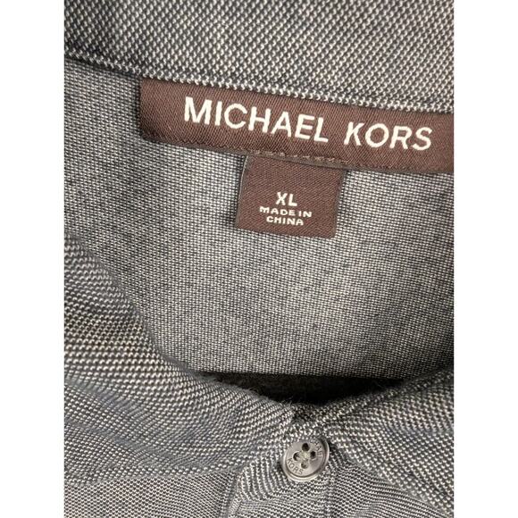 Michael Kors Short Sleeve Polo Navy/White Striped Men Size XL - Picture 5 of 6